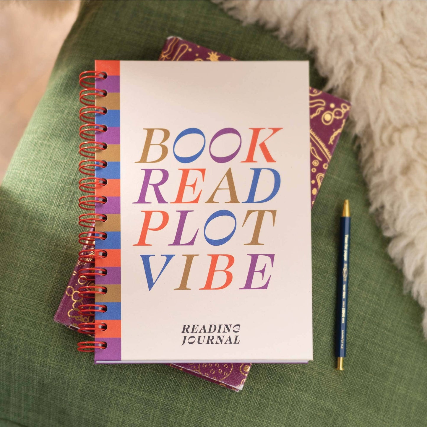 Book Vibe Hardcover Reading Journal