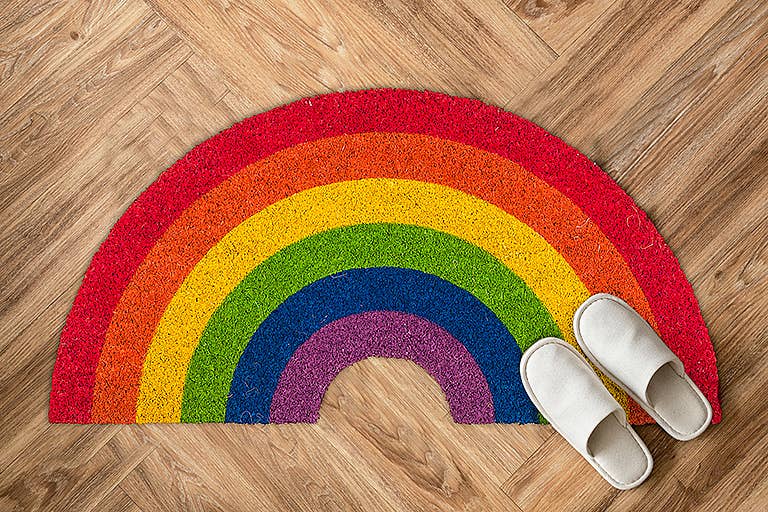 Rainbow Shape Doormat