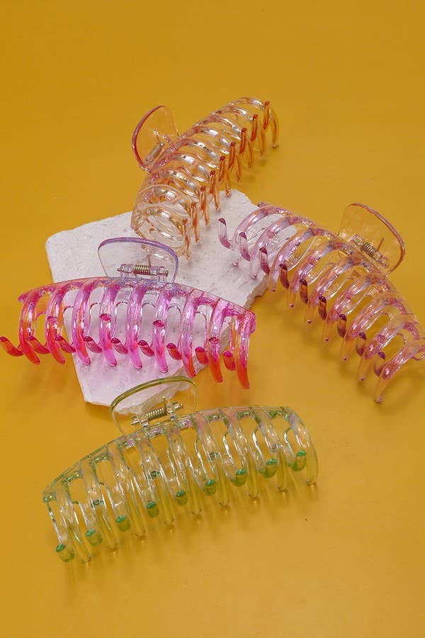 Clear Acetate Ombre Hair Claw Clip