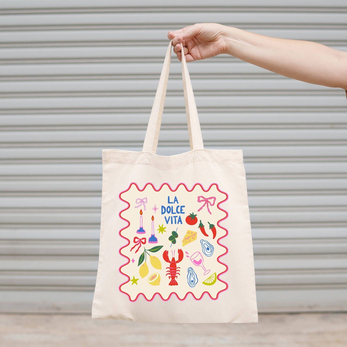 La Dolce Vita Canvas Tote Bag