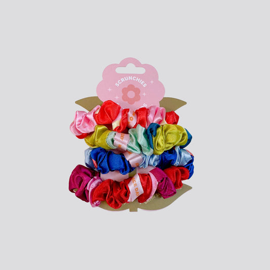 Mini Satin Scrunchies - Set of 4