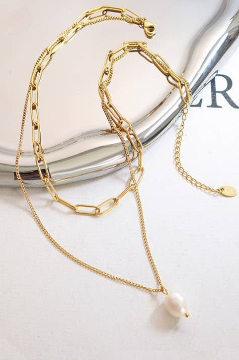Layered Pearl Necklace