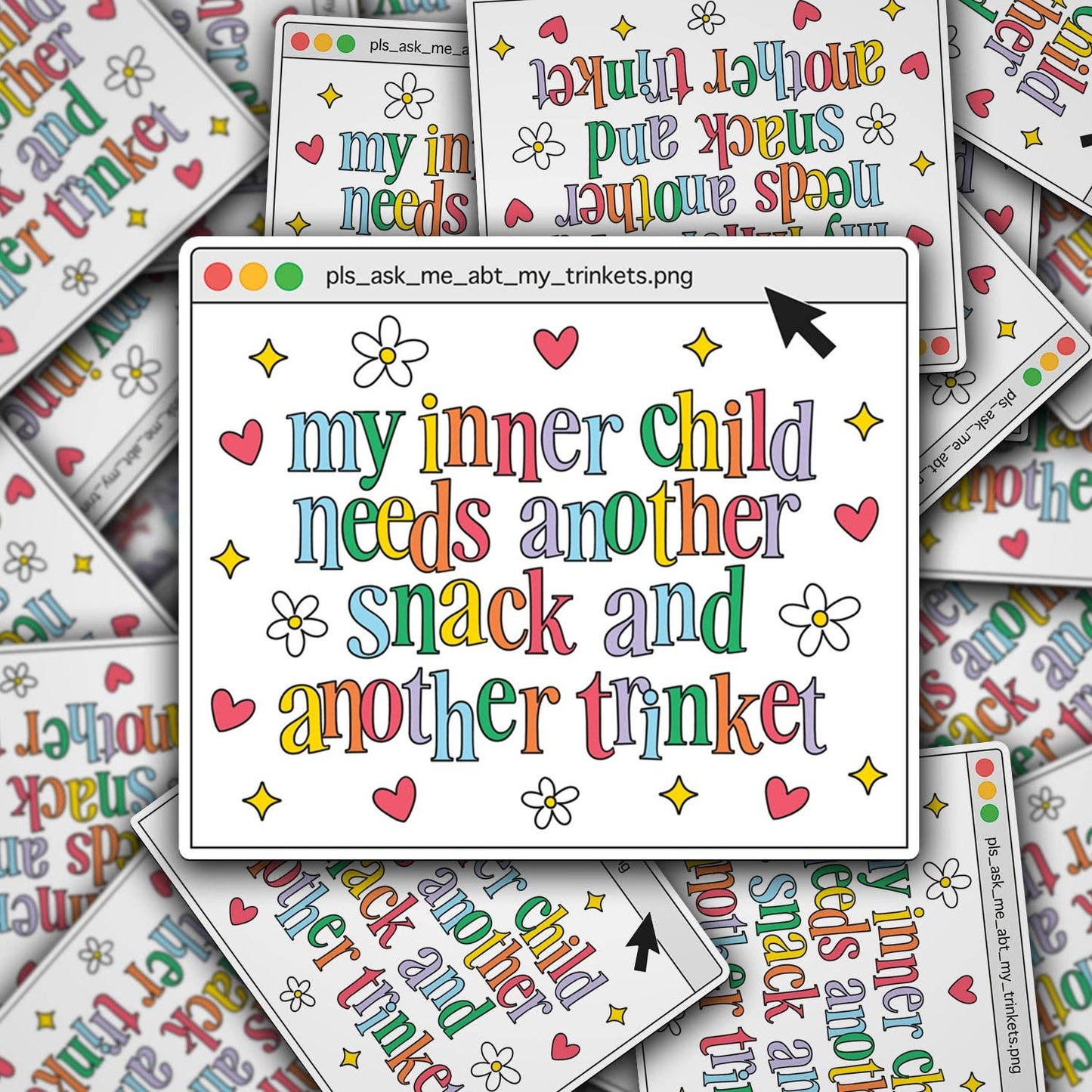 My Inner Child Needs Another Snack Sticker