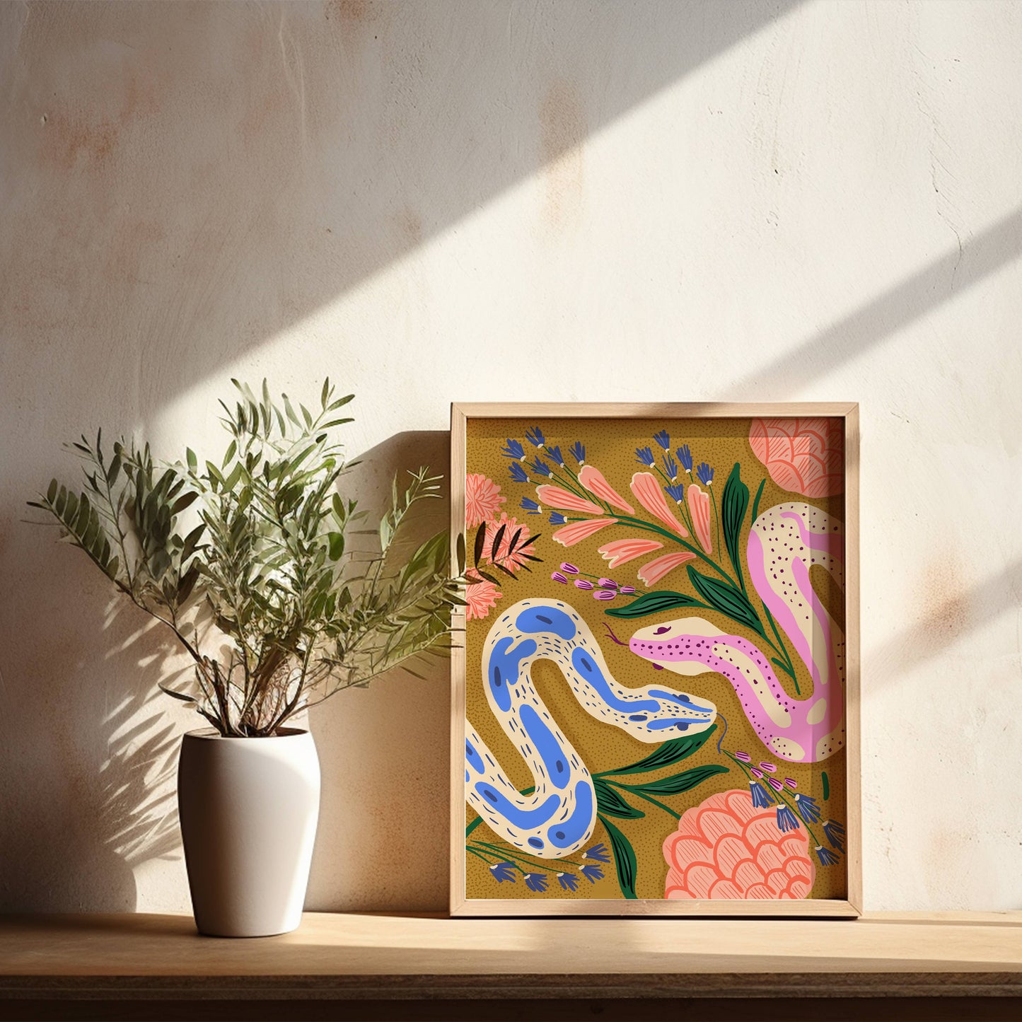 "Twin Snakes" Art Print