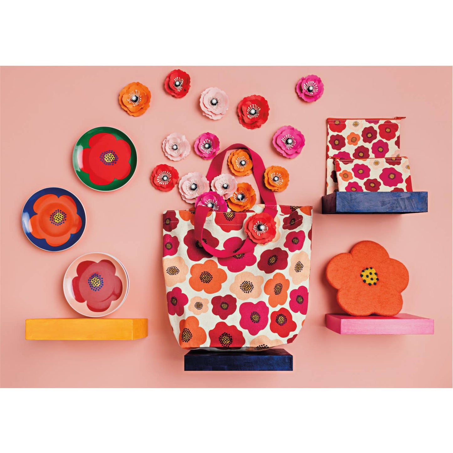 Poppy Pocket Tote Bag