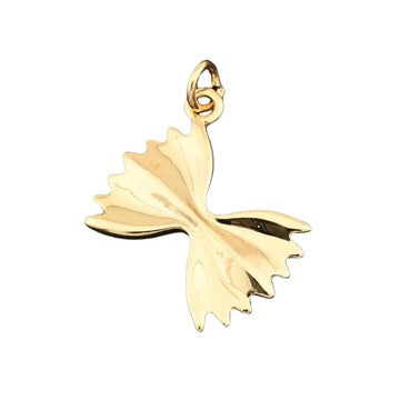 Gold Farfalle Pasta Charm