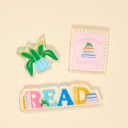 All Booked Up Magnet Set