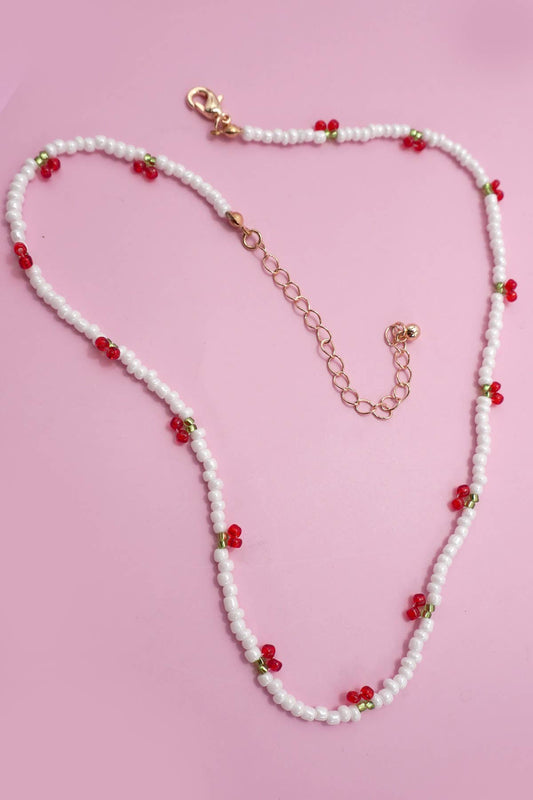Beaded Cherry Choker