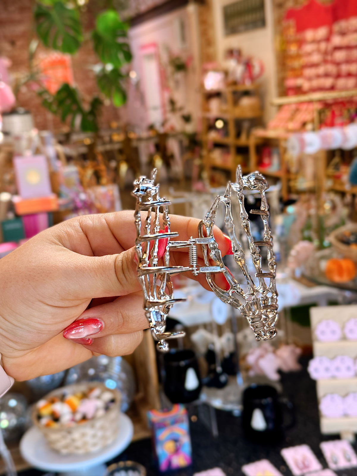 Skeleton Hand Hair Claw