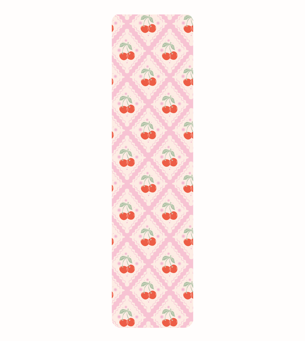 Cherry Stamps Paper Bookmark