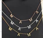 MAMA Charm Letter Necklace