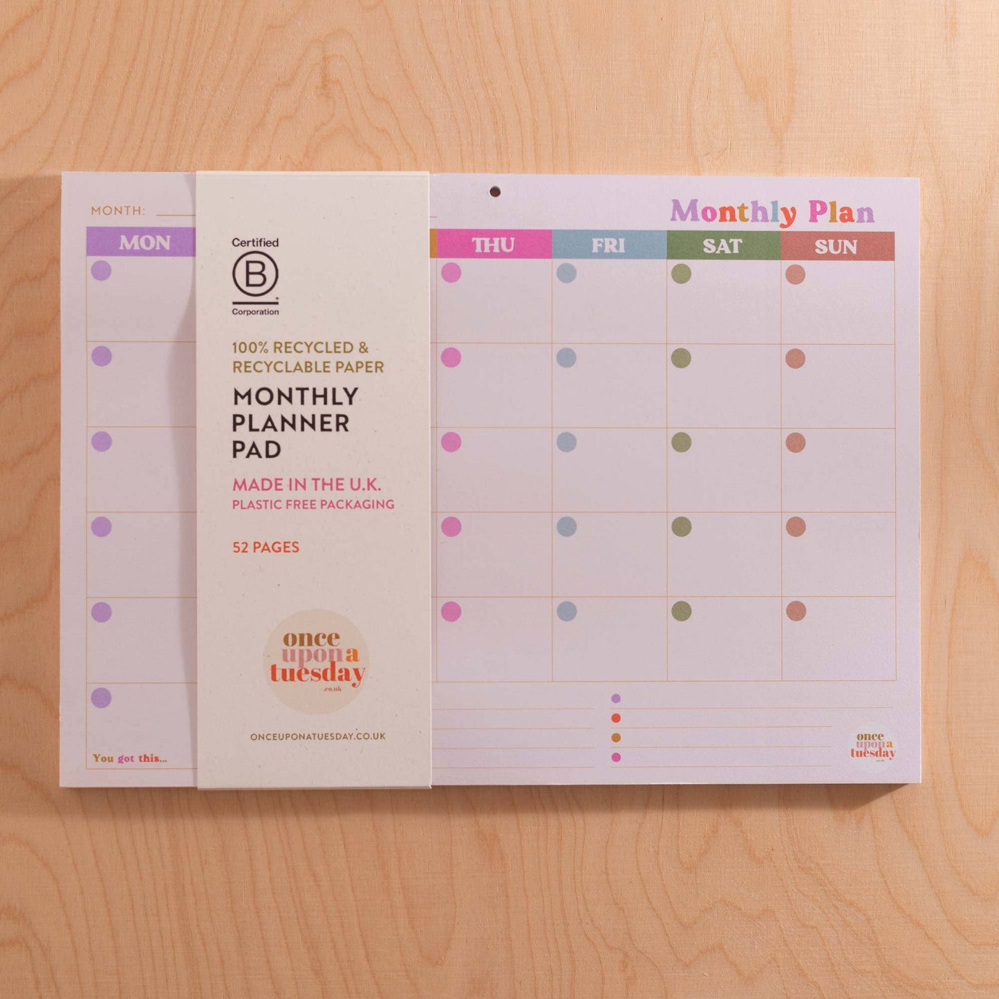 Monthly Planner Pad - You Got This