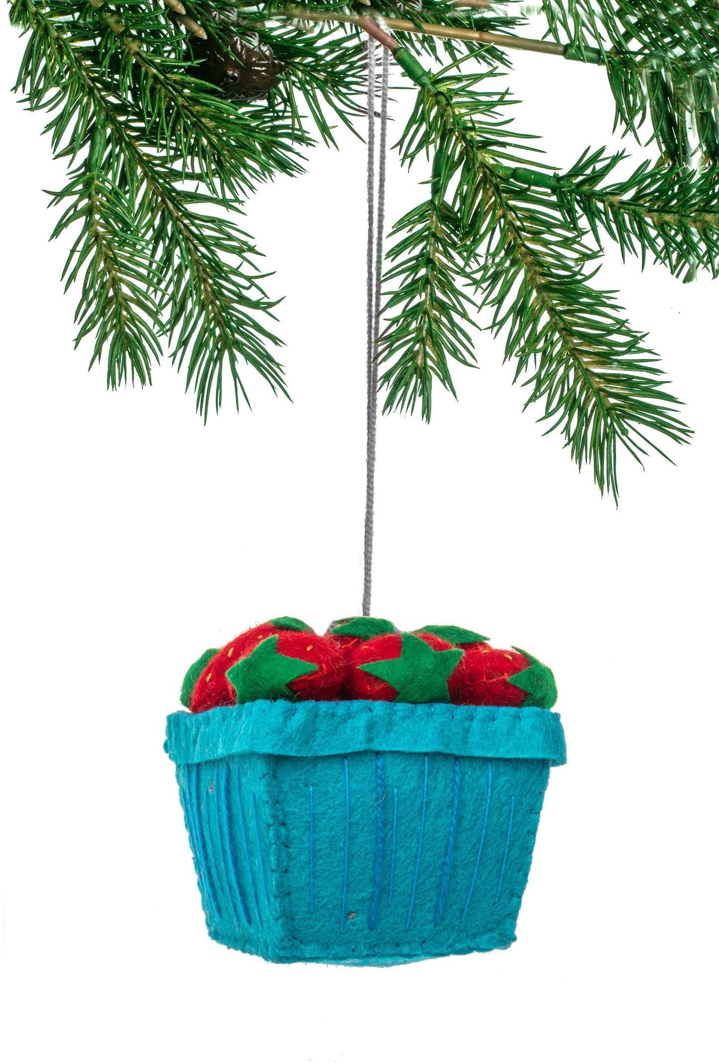 Strawberry Basket Ornament