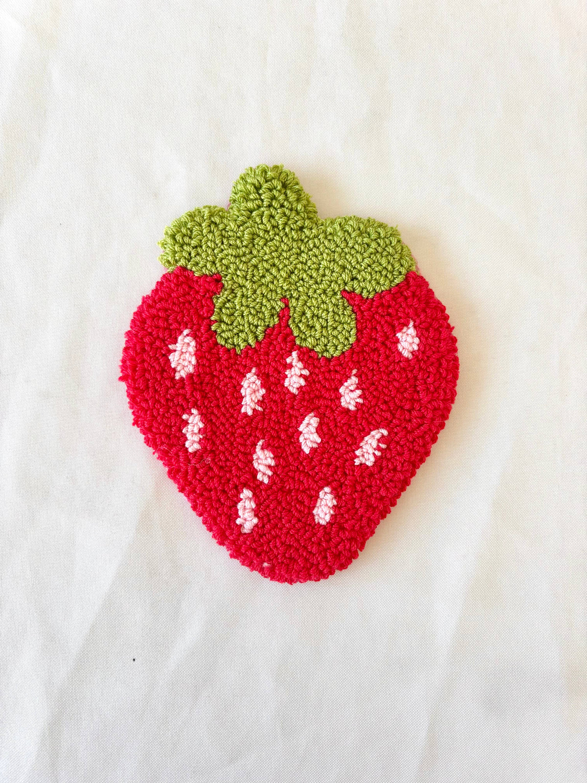 Strawberry Mug Rug