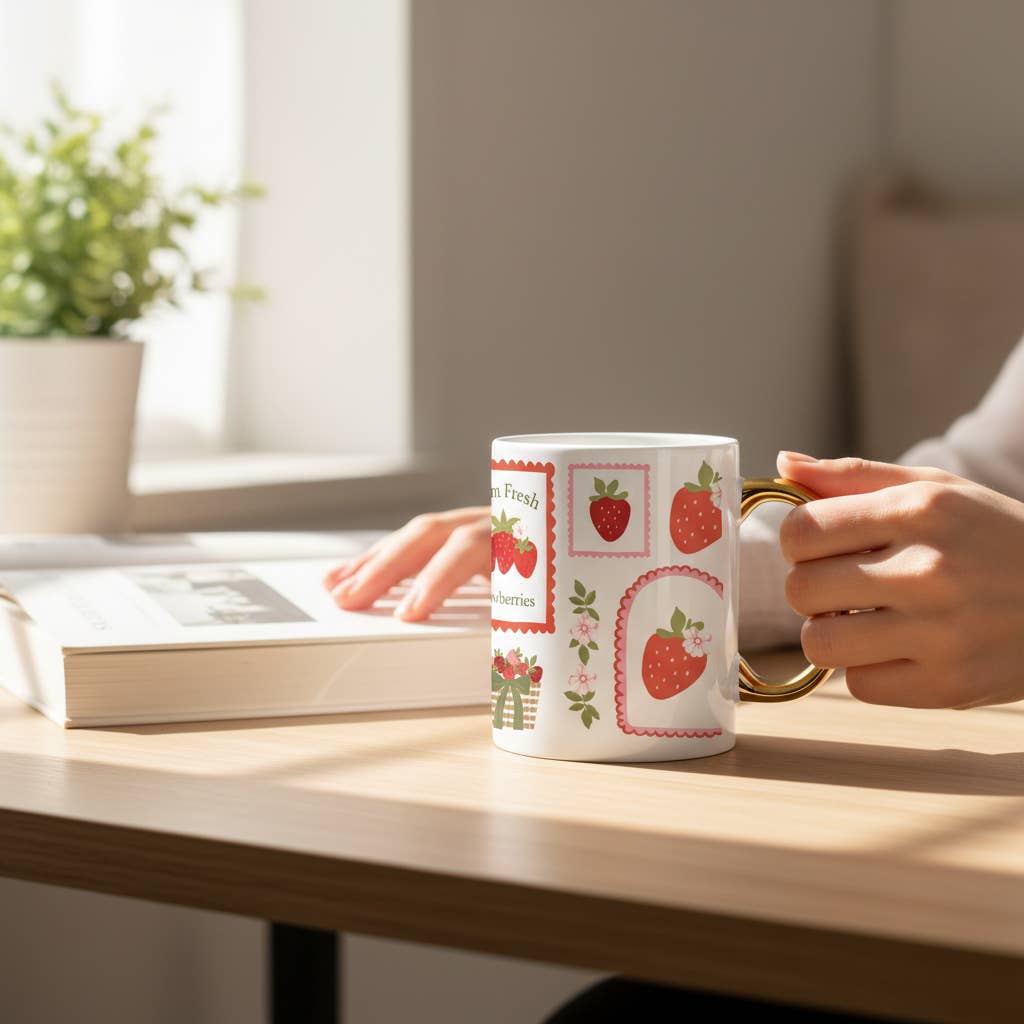Strawberry Gallery Ceramic Mug