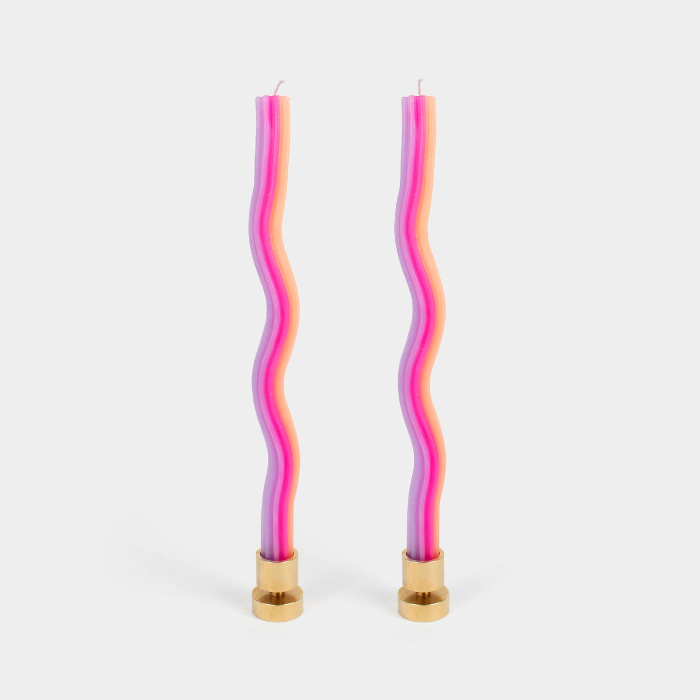 Orange, Pink & Lav. Wiggle Candles - (2 Pack)