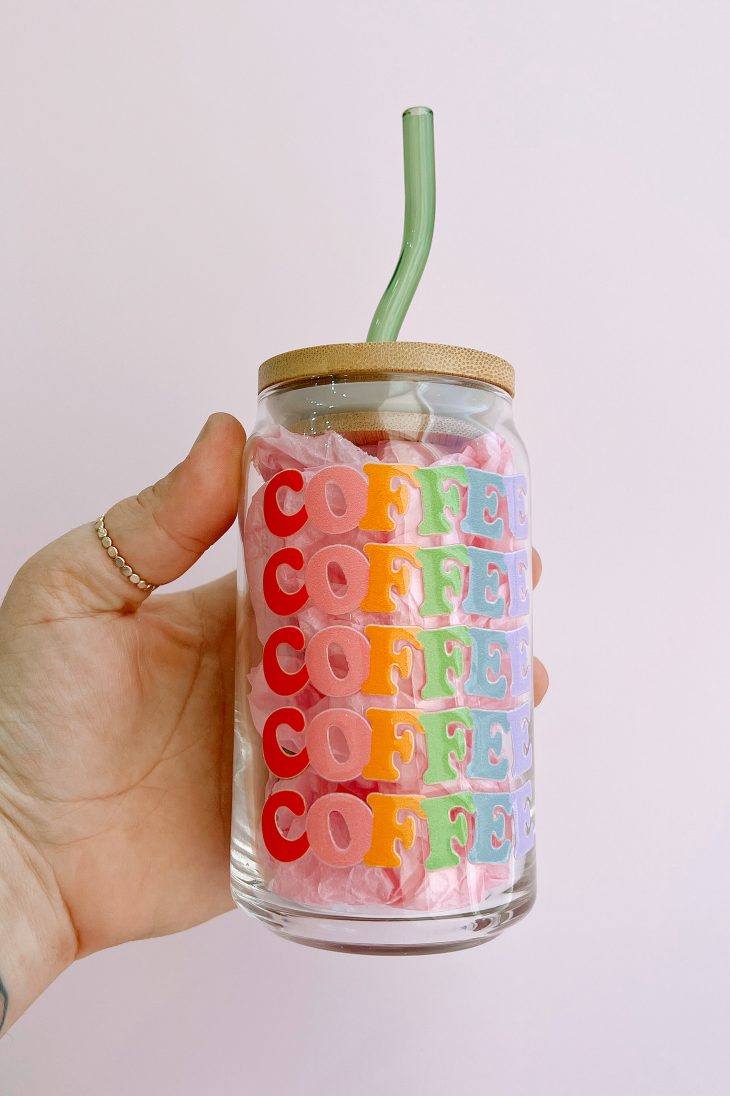 Coffee Addict Glass Cup