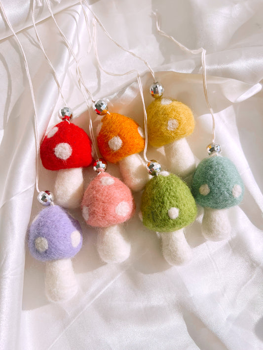 Felt Mushroom Car Hanger