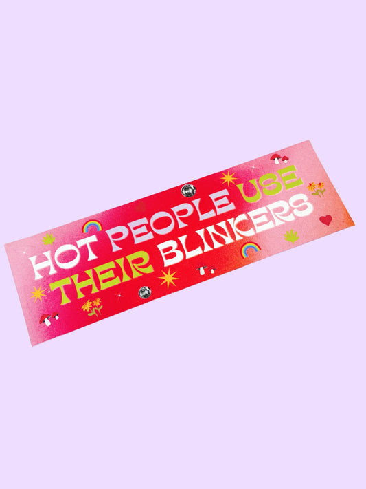 Hot People Use Their Blinkers Bumper Magnet