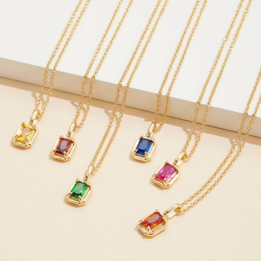 Birthstone Charm Necklace