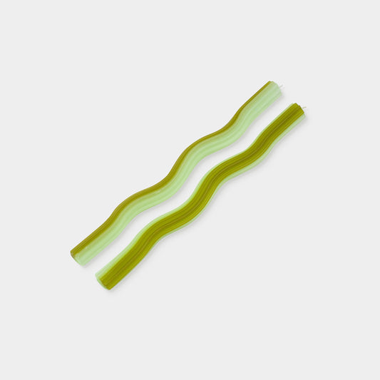 Green Wiggle Candles - (2 Pack)