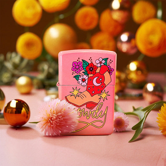 Howdy Flowers Refillable Lighter