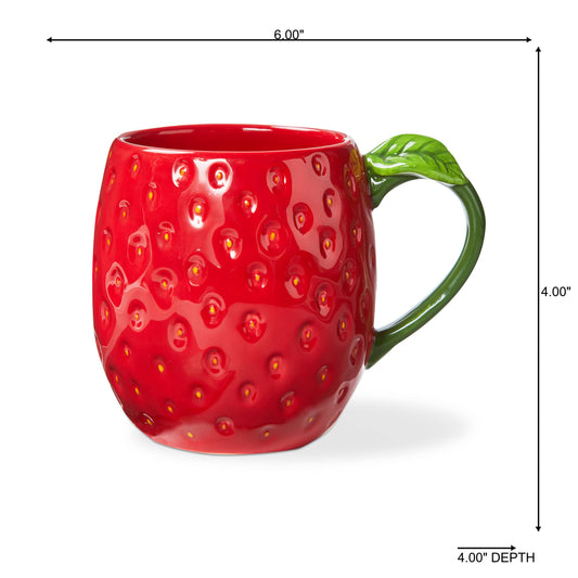 Strawberry Sculpted Mug