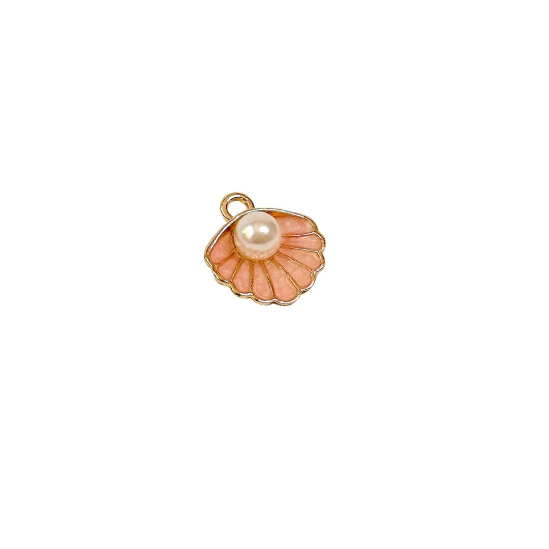 Seashell + Pearl Charm