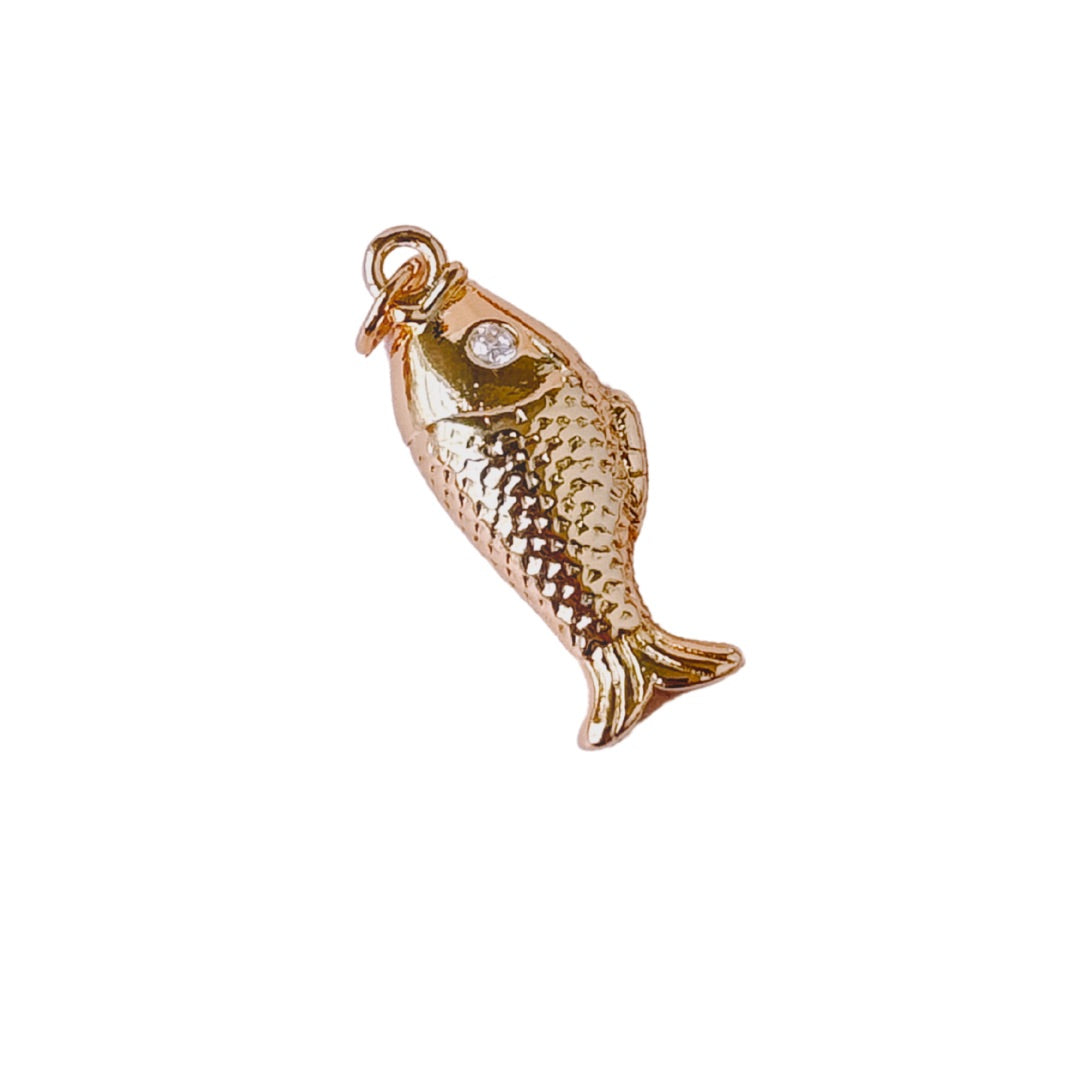 Sardine Fish Charm (Gold + Silver)