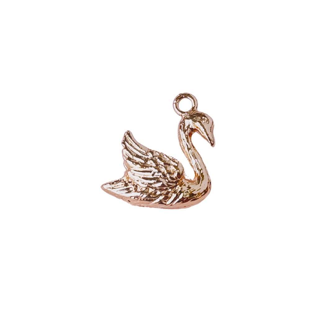 Swan Charm (Gold + Silver)