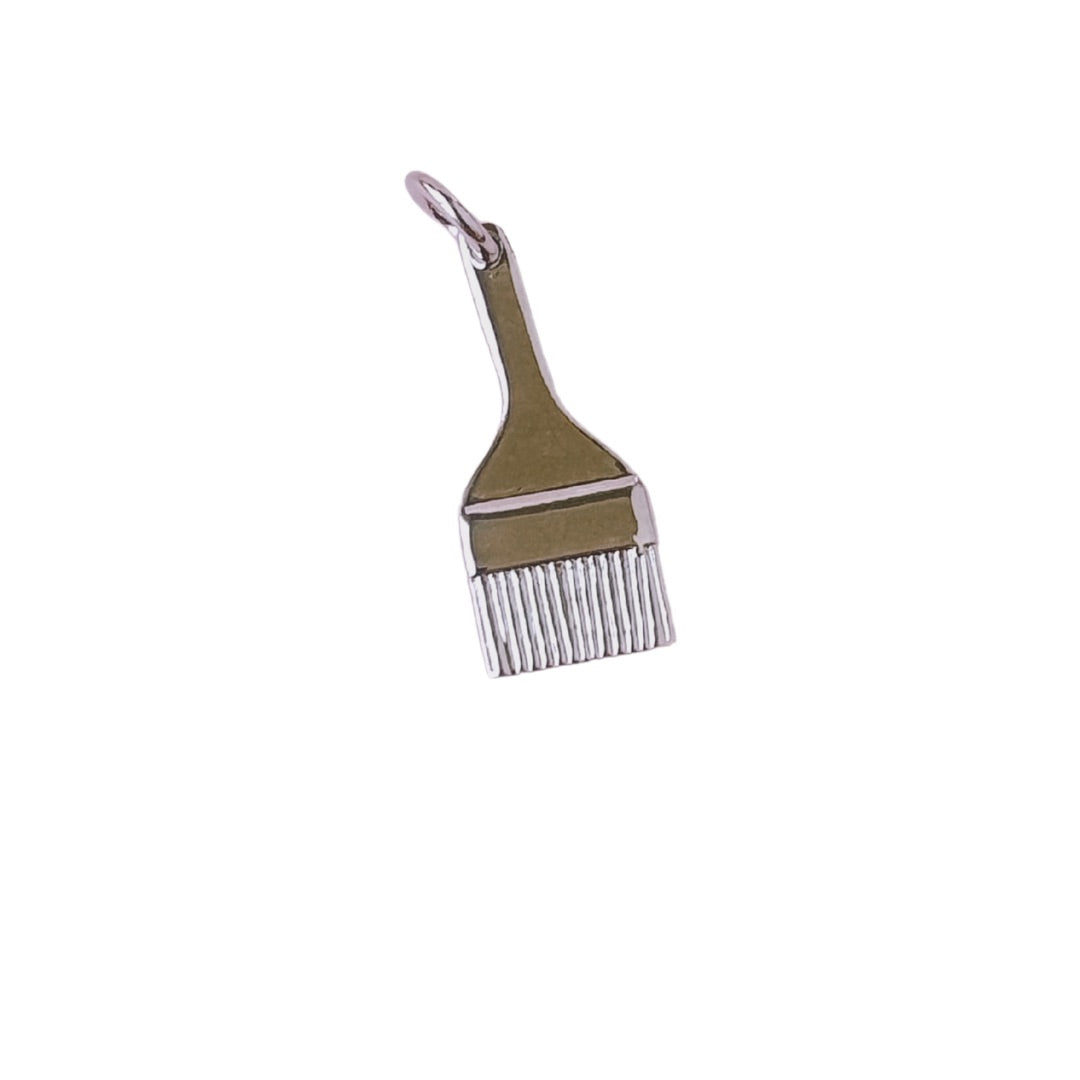 Silver Paintbrush Charm