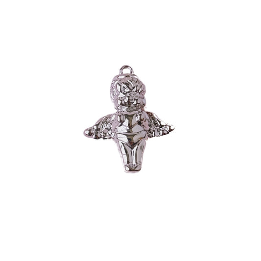 Angel Cherub Silver Charm
