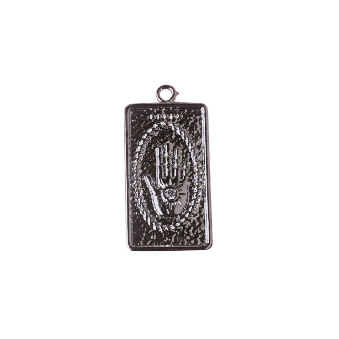 Silver Tarot Card Charm