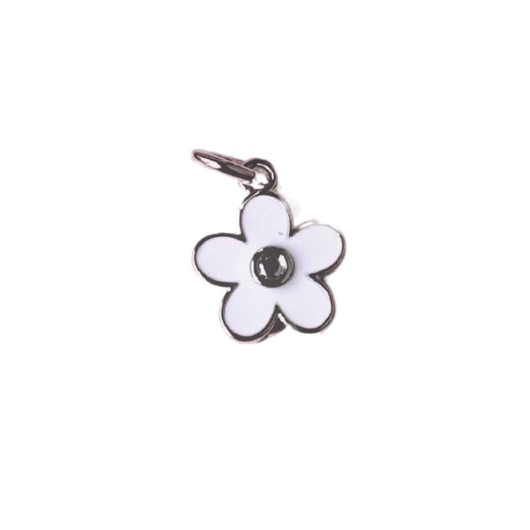 Silver Daisy Flower Charm