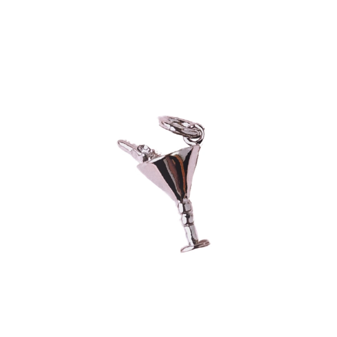 Silver Dirty Martini Charm