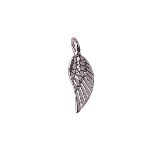 Angel Wing Silver Charm