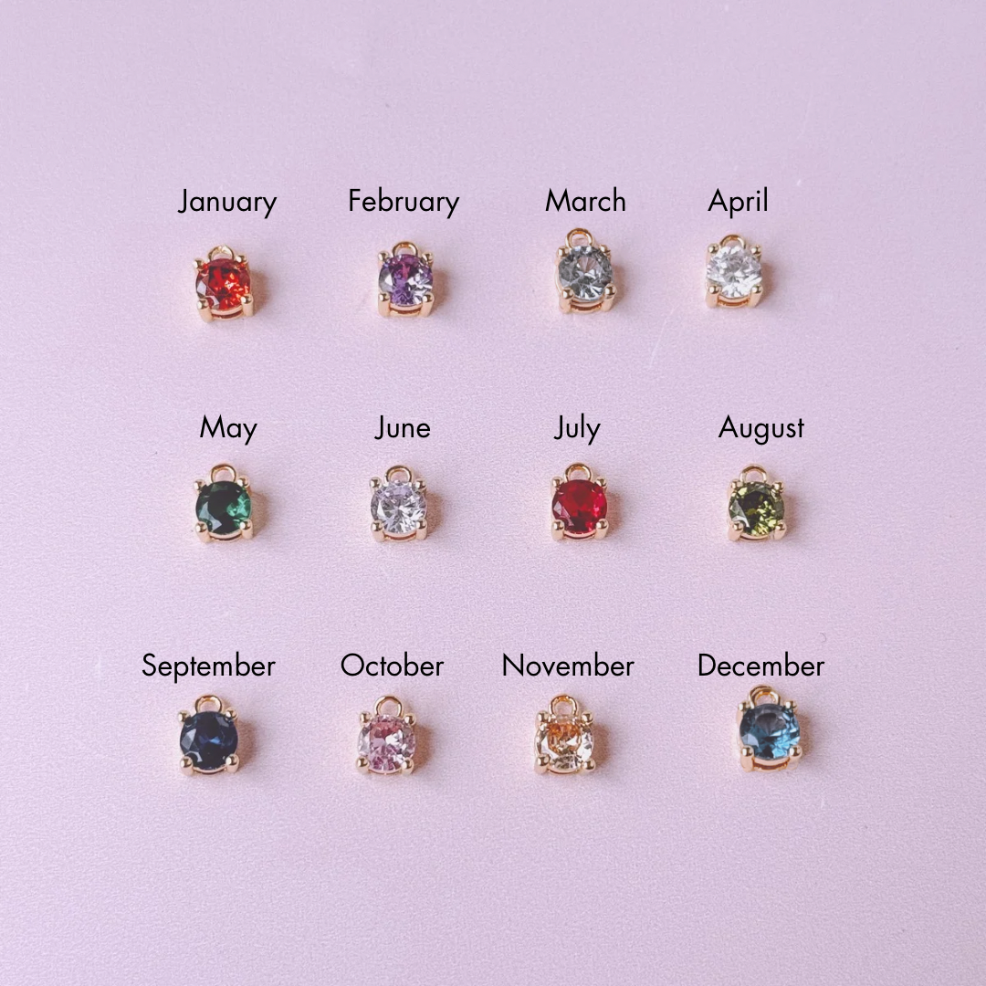 Birthstone Gold Charms