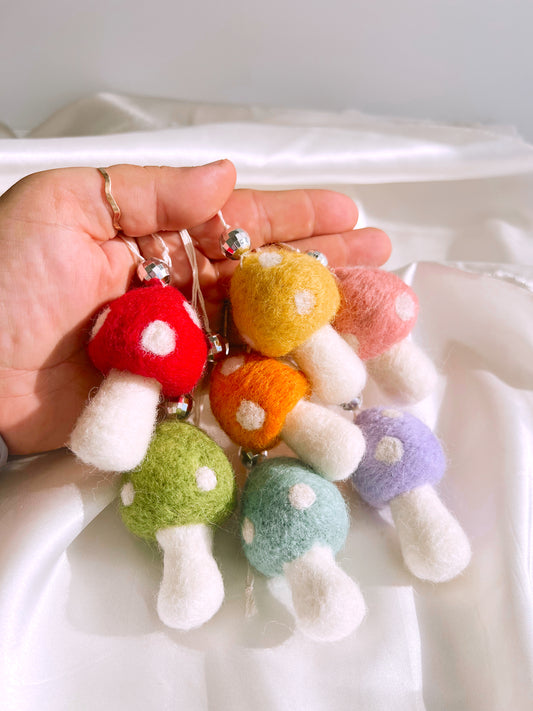 Felt Mushroom Car Hanger