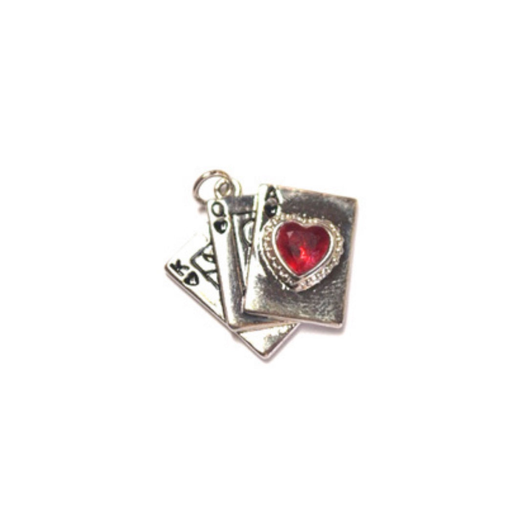 Royal Flush Silver Charm