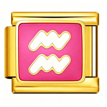 Gold Zodiac Italian Charm