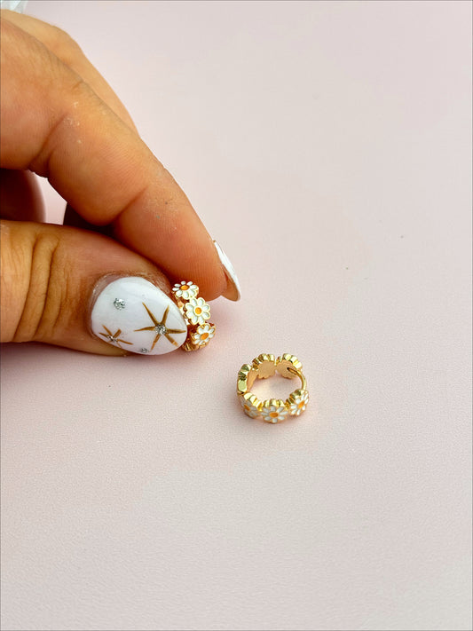 Daisy Hoops (Gold + Silver)
