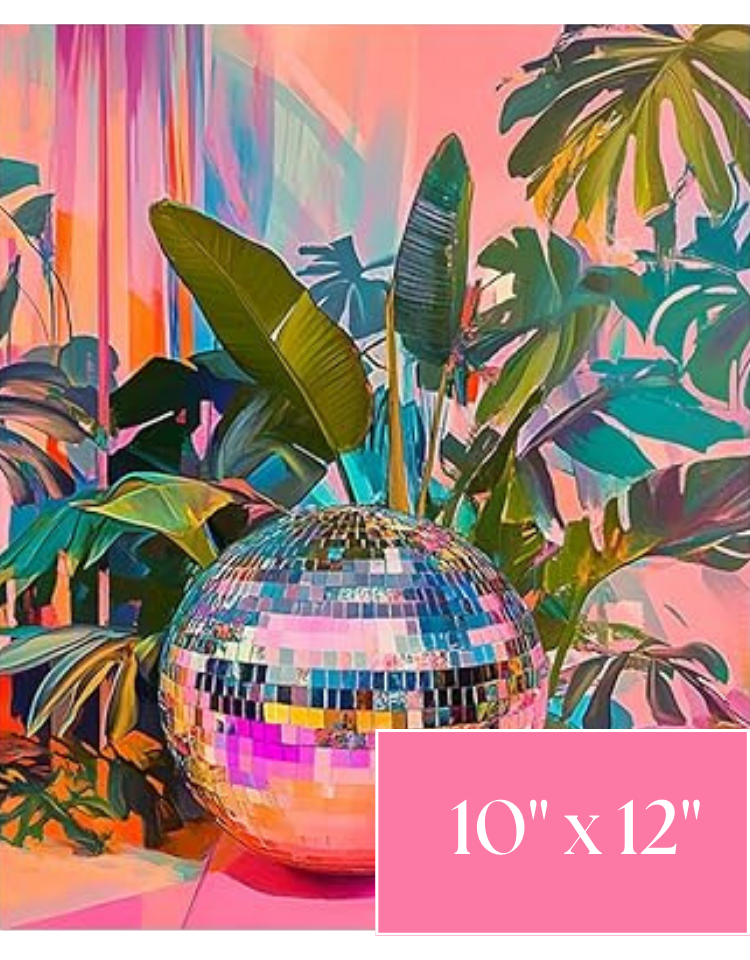 Disco Jungle Diamond Painting Art Kit