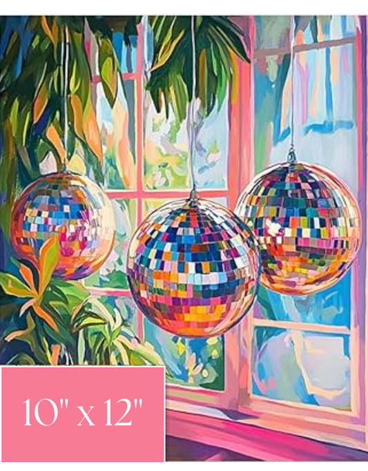 Disco Windowscape Diamond Painting Art Kit