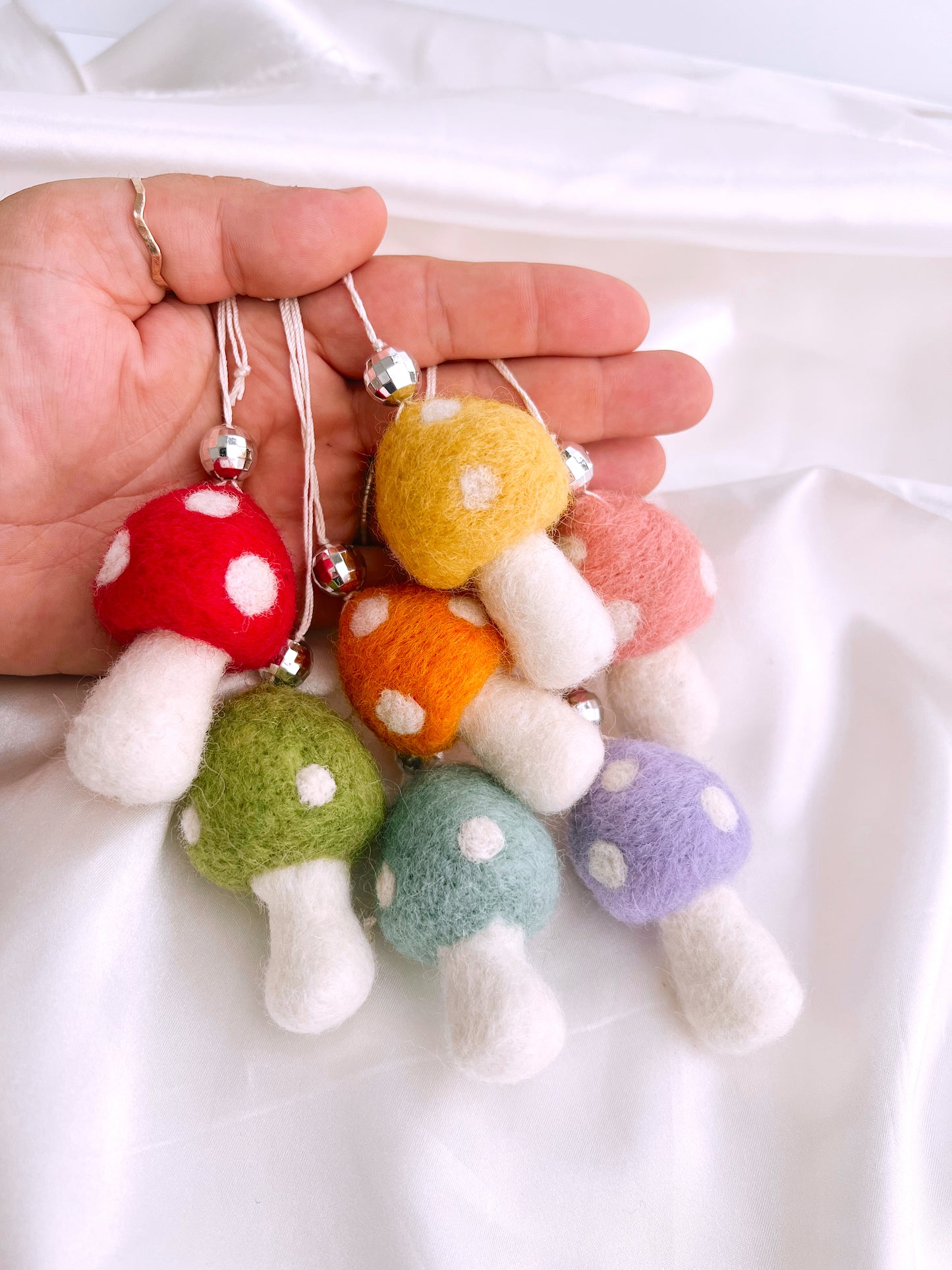 Felt Mushroom Car Hanger