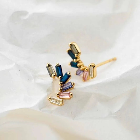 Spectrum Studs (Gold + Silver)