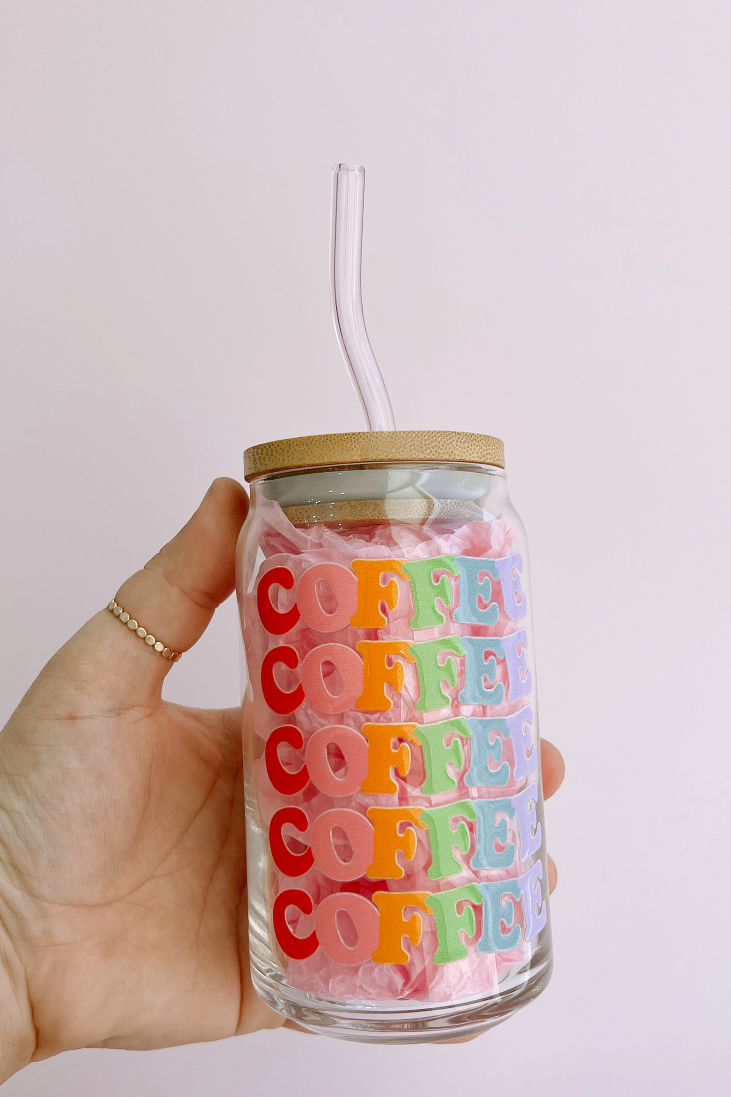 Coffee Addict Glass Cup