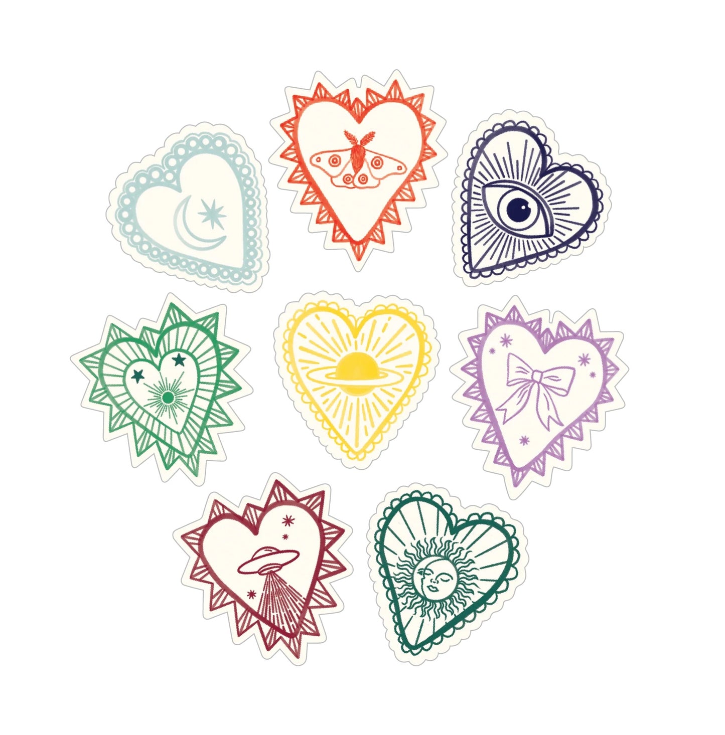 Heart Charms Sticker Pack