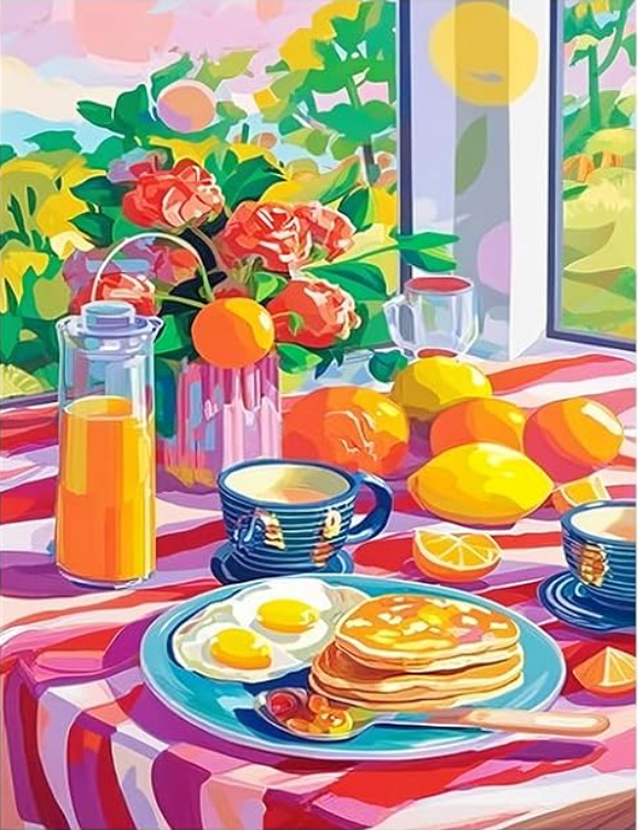 Breakfast Date Diamond Painting Art Kit