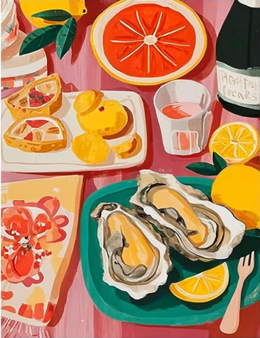 Oyster Dinner Diamond Painting Art Kit