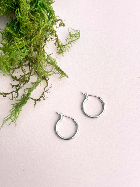 Simple Little Hoops (Gold + Silver)